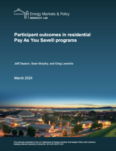 Participant Outcomes in Residential Pay As You Save® Programs